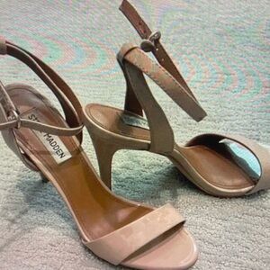 Steve Madden Beige Strappy Heels